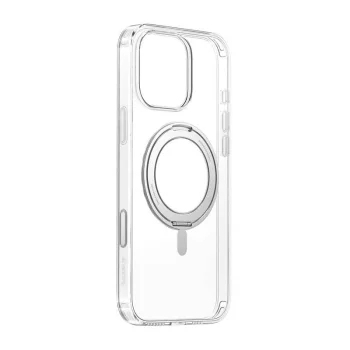 Baseus SkyRing 360° Magnetic Case with Stand for iPhone 16 Pro, Clear