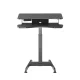 Maclean MC-835 Electric Height Adjustable Desk, Black