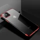 Clear Color 0.3mm Case for Samsung Galaxy A22 4G with Electroplated Frame, Black