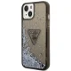 Guess Liquid Glitter Palm Case for iPhone 14 6.1\" Black