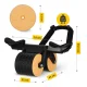 4FIZJO AB Wheel Ultra Ab Roller with Elbow Support for Core Workouts