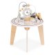 ECOTOYS 5-in-1 Wooden Activity Table for Toddlers with Bead Maze and Mirror