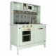 Kids Wooden Play Kitchen with Sound and Light Effects and Accessories, Mint