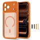 Tech-Protect MagPeak MagSafe CC Case for iPhone 18 Pro Max / 17 Pro Max, Matte Orange