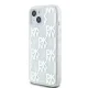 DKNY iPhone 15 / 14 / 13 Case Liquid Glitter Multilogo, White
