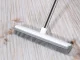 Silicone rubber broom brush for sweeping with metal stick 120 cm