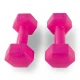 4FIZJO Bituminous Exercise Dumbbells 2 x 1 kg, Pink