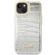 Guess Croco Collection vāciņš iPhone 14 Plus - Sudraba