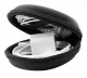 Headphone case with zipper, black