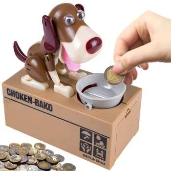 Interactive Coin-Eating Dog Money Box