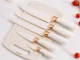 Silicone Kitchen Utensils and Knife Set with Stand, 19 Pieces, White