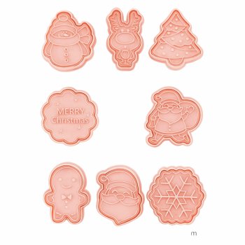 Ziemassvētku piparkūku formiņas 8 gab. komplekts