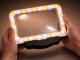 LED Reading Magnifier 2.5x with 3 Light Modes USB, Black-White