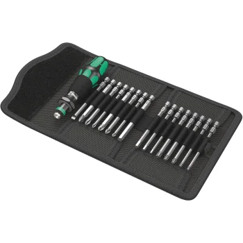 WERA Kraftform Kompakt 60 Bit Set with Holder and Pouch, 89 mm