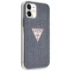 Guess iPhone 12 mini Case Jeans Collection, Navy Blue