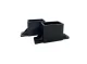 Horizontal Profile PVC Holder 20x40 mm, Black