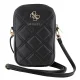 Guess Zip Quilted 4G Phone Bag, Black