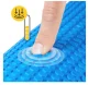 4FIZJO CARE+ Textured Massage Foam Roller 45 cm, Blue