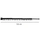 Wall-Mounted Folding Laundry Drying Rack, 18 Hooks, 123 cm, Black