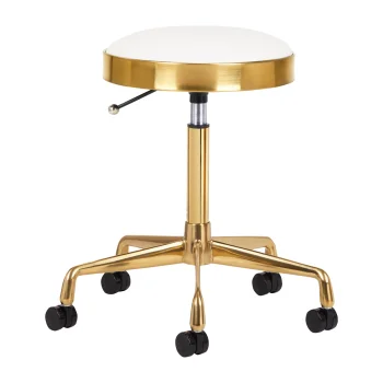 Activeshop H7 Beauty Stool Gold/White