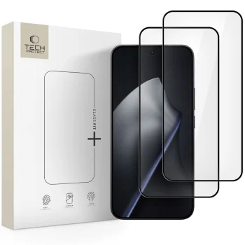 Tech-Protect Glass Fit+ Tempered Glass for Xiaomi 15T / 15T Pro (2-Pack), Black