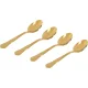 Bialetti Pure Gold Tea Spoon Set, 4-pcs., Golden