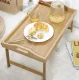 Ruhhy Folding Bamboo Breakfast Tray Table