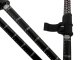 Adjustable Nordic Walking and Trekking Poles, Black