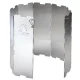 Meva Wind Shield for Camping Stove Burner, Silver
