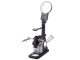 Helping Hand Magnifier with 10 LED Light & Soldering Iron Holder 25x