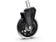 Rubber Office Chair Caster Wheel with Bearings, 11mm, 1 pc, Black