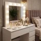 ModernHome Dressing Table with LED Mirror, 5 Drawers and Stool
