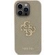 Guess Perforated 4G Glitter case for iPhone 15 Pro - gold