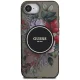 Guess IML Flowers MagSafe Case for iPhone 16e - Black