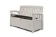 Keter Patio Garden Bench Storage Box 227L, White