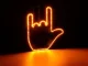 LED Gesture Light for Car Rear Window with Remote Control