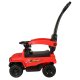 Step Car with Push Parent Handle Kids Ride On Toy Vehicle with Sound and Light, Red