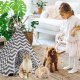 Pet Teepee Tent Bed Sofa Nest Sleeping Place for Cats Dogs