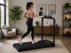 Foldable Electric Home Treadmill JK1608E-2A, 12 km/h, Black