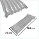 Bestway 44013 Inflatable Beach Airbed with Pillow, Grey, 183x76 cm