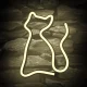 Forever Light LED Neon Cat Light USB/Battery, Warm White