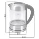 Electric Kettle with Temperature Control 1.7L Berdsen BD-714, Glass