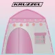 Kruzzel 00023472 Kids Play Tent with Lights, Pink/White