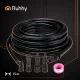 Ruhhy 15m Pipe Cleaning Hose with Adapters, Black