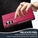Samsung Galaxy A35 ( SM-A356E/DS ) LC.IMEEKE PU Leather Wallet Protective Book Case Cover, Red