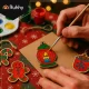 Wooden Christmas Ornaments for Painting Ruhhy 00026471, 24 pcs