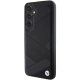 BMW Samsung Galaxy S24+ Case Signature Leather Crossing Lines, Black