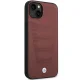 BMW Leather Seats Pattern Case for iPhone 14, Burgundy
