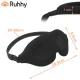 Ruhhy 3D Sleep Mask with Memory Foam, Black