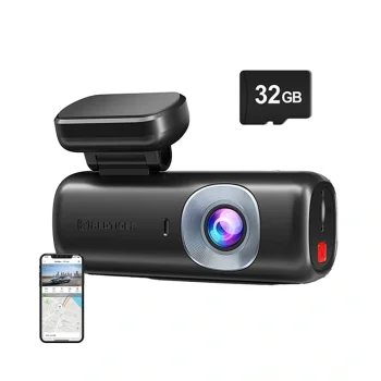 REDTIGER F9 Lite 4K 32GB Dash Cam with Wi-Fi & GPS
